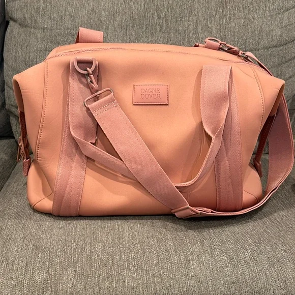 Pink Dagne Dover large Landon neoprene carryall bag - Picture 11 of 13